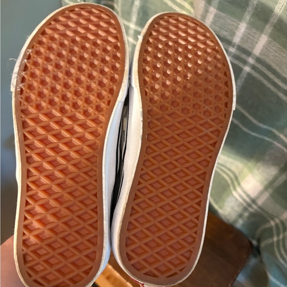 Vans metallic silver and white check slip ons size 7 - Picture 6 of 8